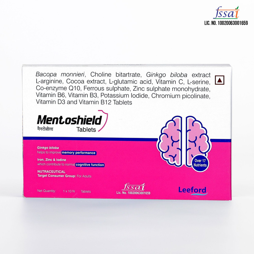 Leeford Brain Memory & Cognitive Function Support Tablets with 17+ Nutrients for Adults(10 Tablets)