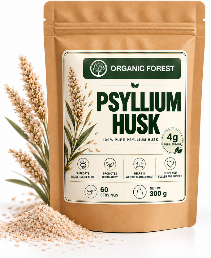 organic organic forest Dietary Products for Weight Loss Psyllium Whole Husk, Isabgol Premium Quality(300 g) - Flipkart Deal