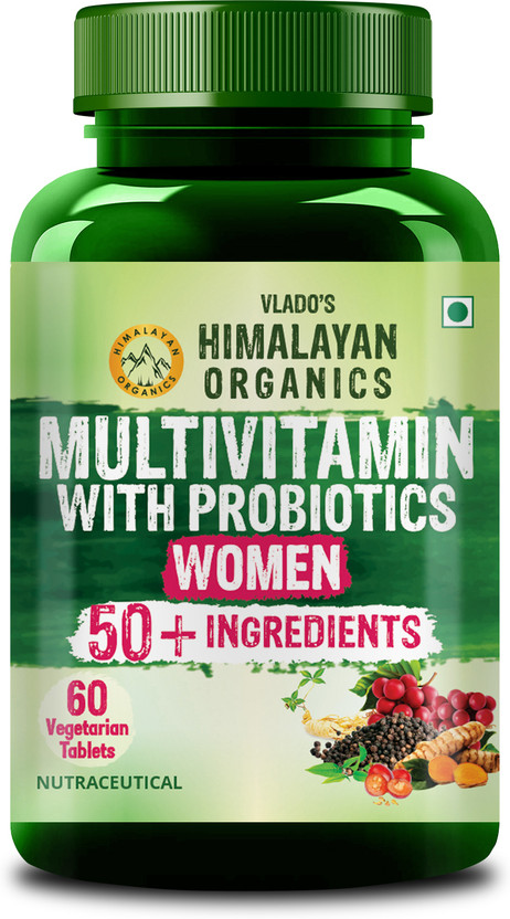 Vlado's Himalayan Organics Multivitamin with Probiotics for Women ( Pack of 1 )(60 Tablets)
