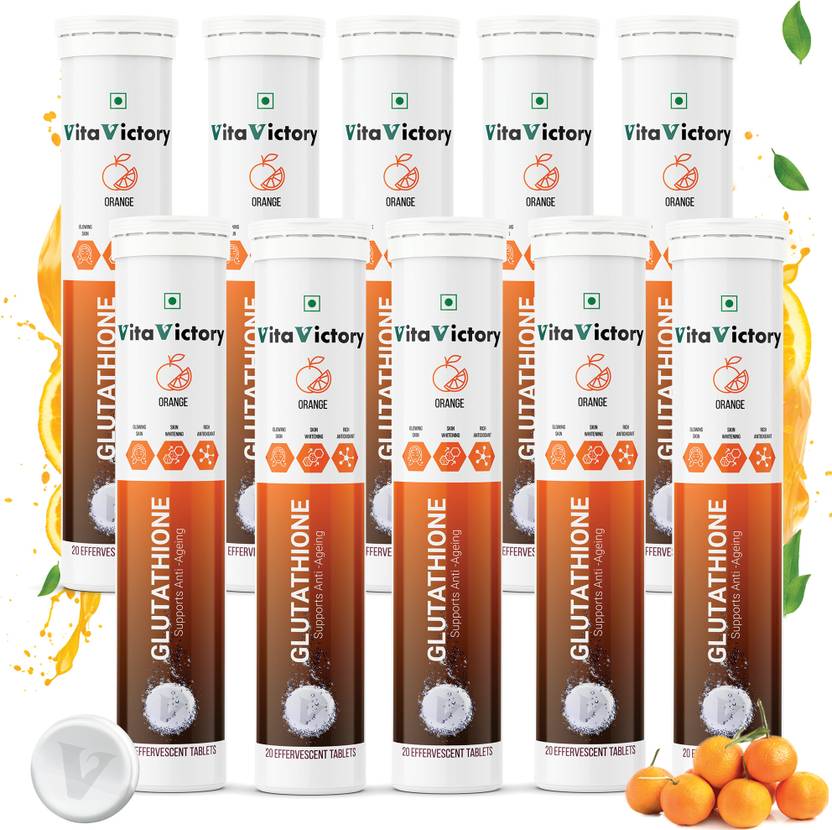 Vita Victory Glutathione Tablets 500mg with Vitamin C for Skin