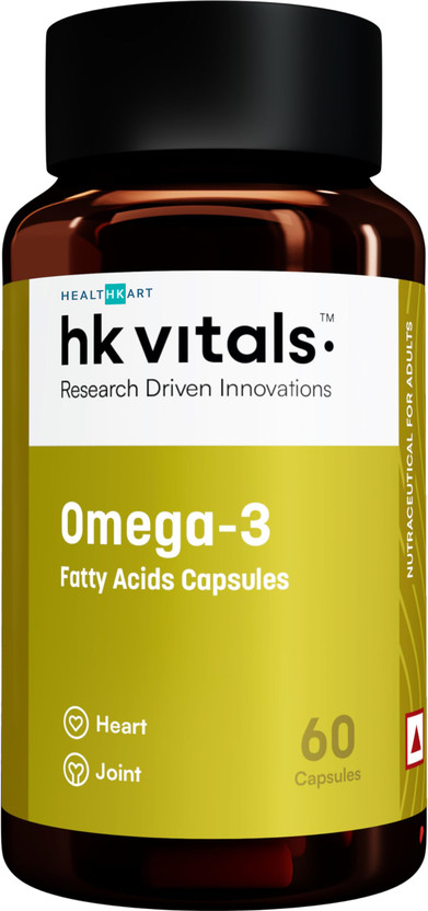 HEALTHKART HK Vitals Omega 3 Fatty Acids Soft Gelatin Capsules(60 Capsules)