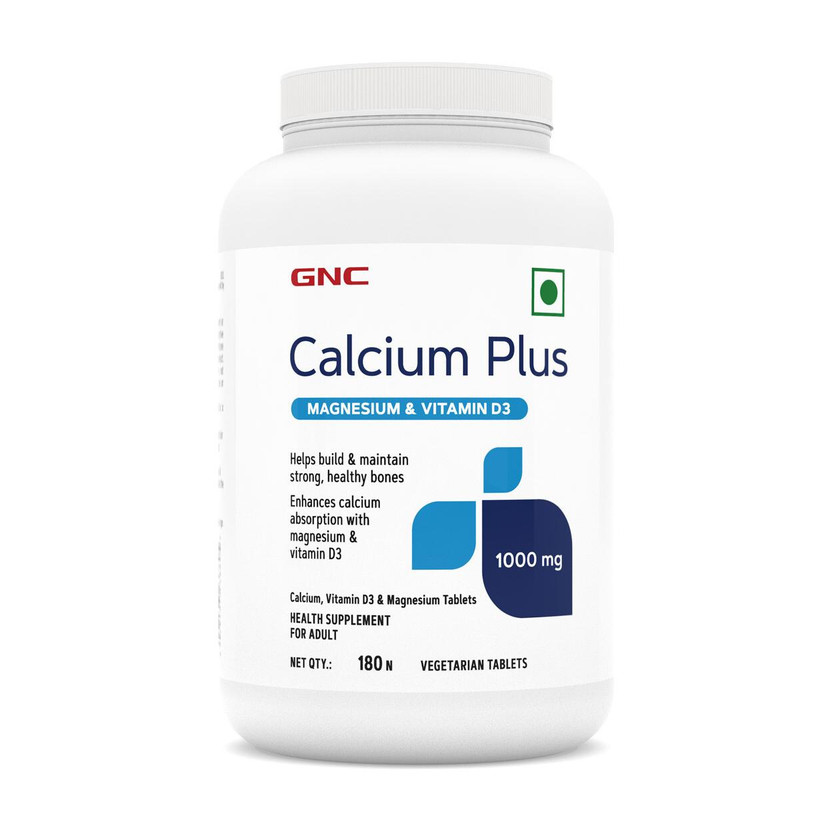 GNC GNC Calcium Plus With Magnesium & Vitamin D3(180 Tablets) - Flipkart Deal