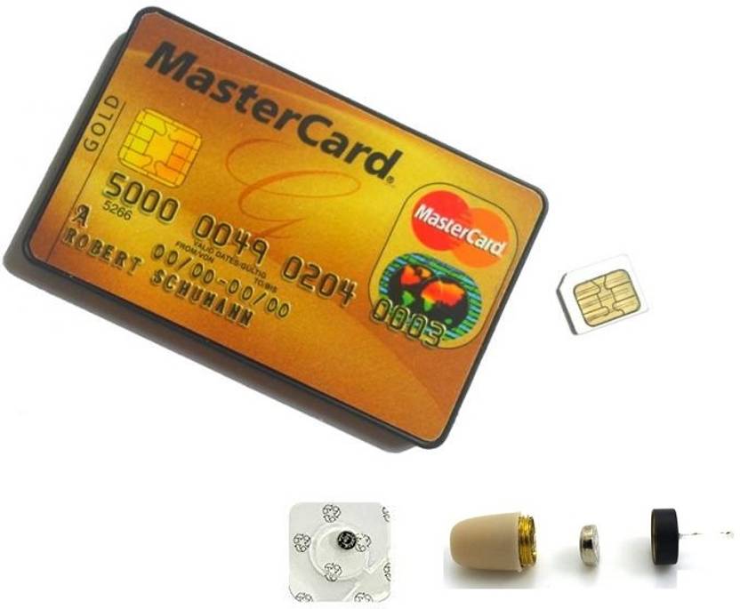 Dual Way Talking Invisible Earpiece with GSM ID Card