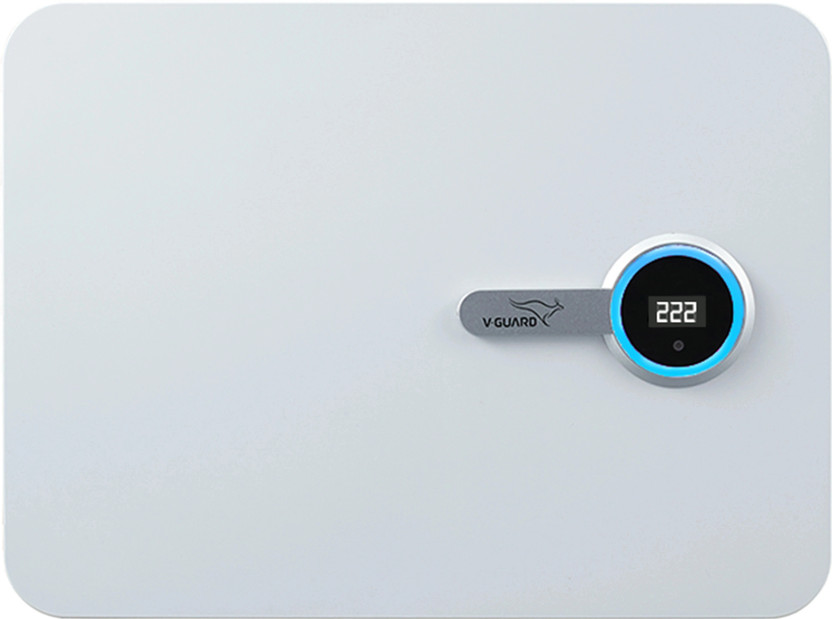 V-Guard iD4 Ace 5540 AC Stabilizer | Digital Display | LED Rings|(130-280 VAC)(White)