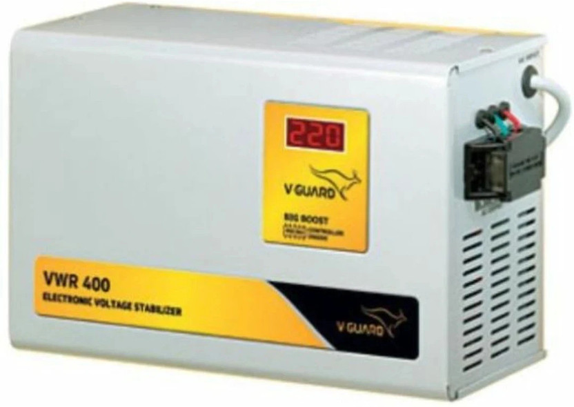 V-Guard VWR 400 SMART DIGITAL(130V TO 300 V) Stabilizer for AC UPTO 1.5TON(White)