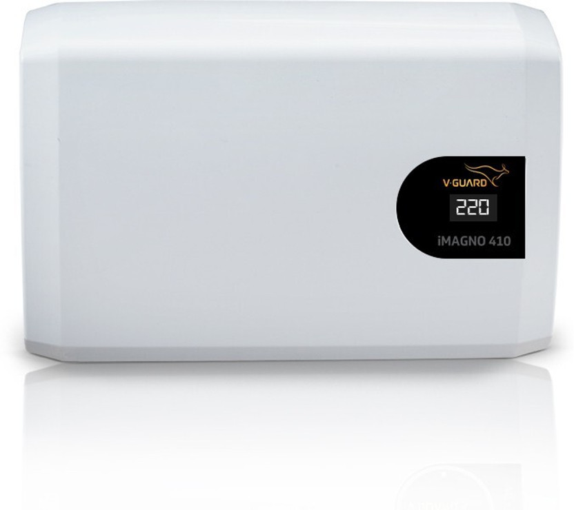 V-Guard iMagno 410 Inverter AC Stabilizer | Digital Display | (170-270 VAC) (up to 1.5 Ton AC)(White)