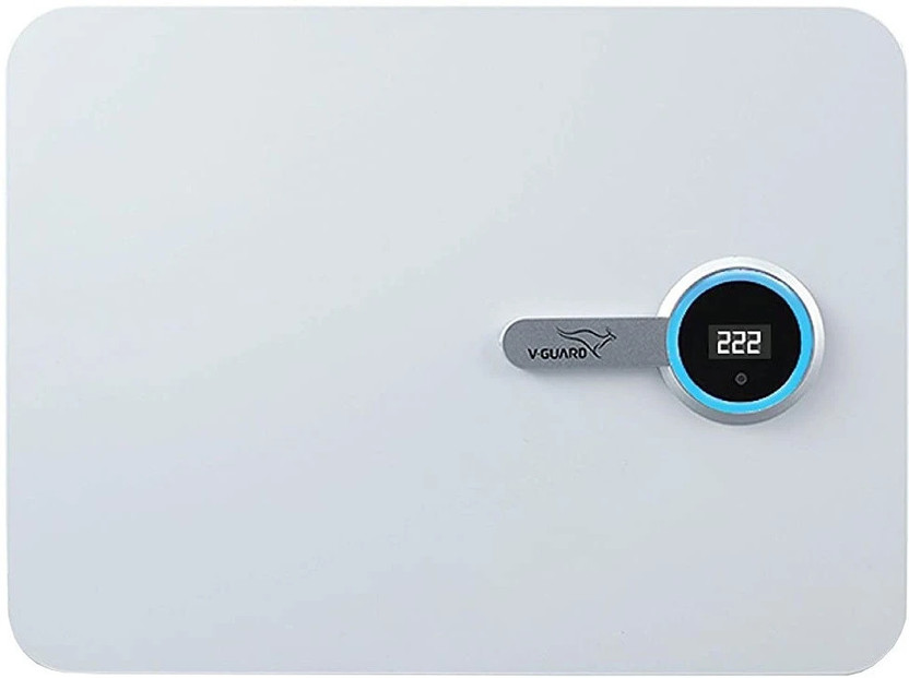 V-Guard iD5 Ace 5540 AC Stabilizer | Digital Display | LED Rings|(130-280 VAC)(Glacier White)