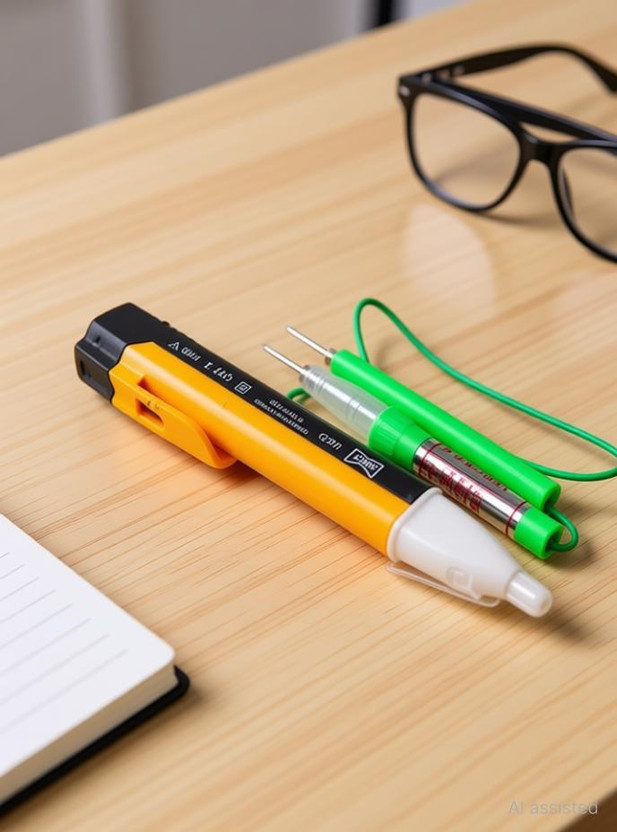 Gadariya King 3 pcs LED Electric Test Tester Pen Screwdriver Continuity Digital Voltage Tester