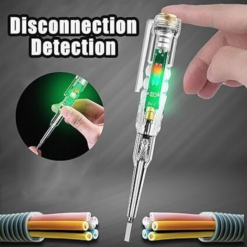 DHANVI ENTERPRISE Voltage Tester Pen Power Voltage Electricity Test Pencil with LED Light Digital Voltage Tester