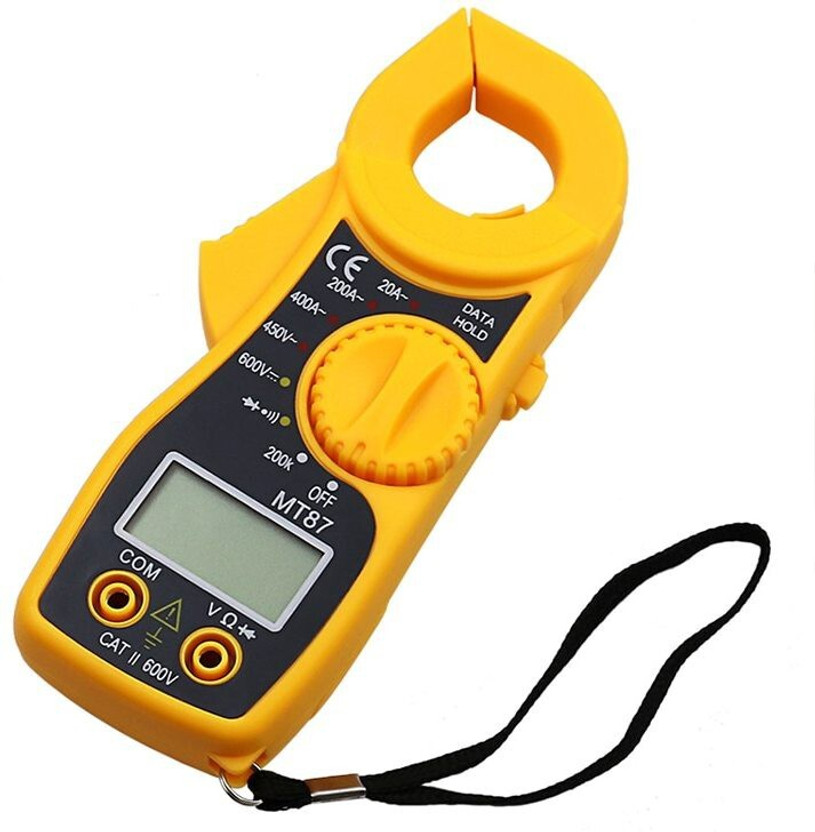 atozshop11 MT-87 Mini Palm Size Digital Clamp Meter Electric Testing Digital Multimeter Digital Voltage Tester