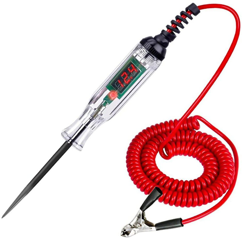 PKT Car Test Voltage Tester 3V/6V/12V/24V,AC Car Circuit Tester With Led Indicator Digital Voltage Tester