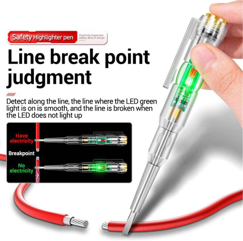 HOME N TECH Multifunction Dual LED AC-DC Light Tester Pen Digital Voltage Tester