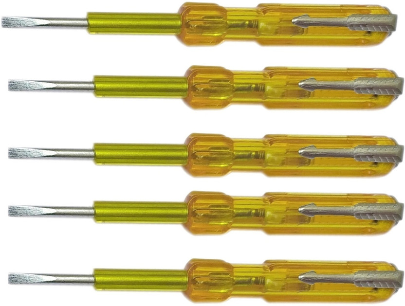 Inditrust New 5pc Electric Tester set Analog Voltage Tester