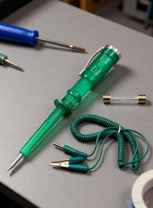 PKT Auto Circuit Tester Pen 6V-24V DC Voltage Probe Fuse Tester Test Light Car Analog Voltage Tester