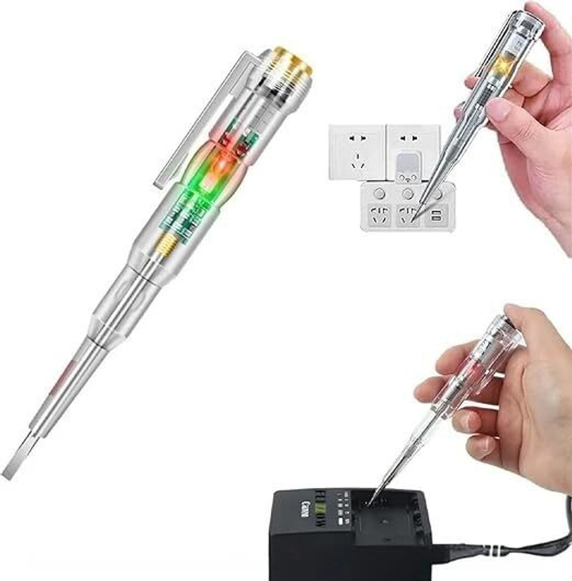 dreamenterprise dreamenterprise LED Test Pen with Screwdriver for Electric Power Testing Digital Voltage Tester - Flipkart Deal