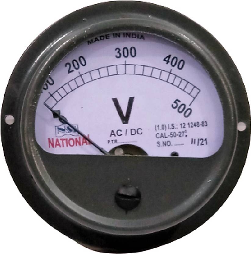 Ambika Sales NATIONAL 4 INCH 500 VOLT METER Voltmeter Price in India