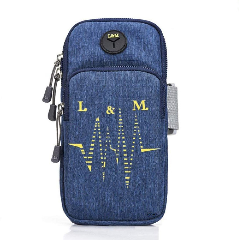 GOCART GOCART Arm Band Case for Mobile Arm Bag Travel Mobile Phone Sets Arm Bag Arm Band Strap Holder Pouch Case for Exercise(Blue, Pack of: 1) - Flipkart Deal