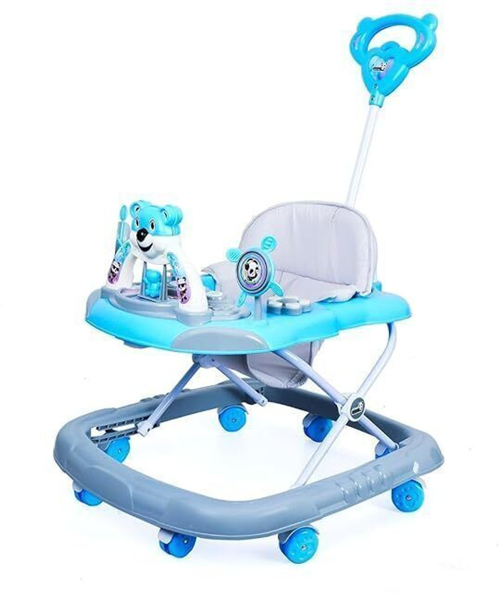 PANDA BABY PRODUCTS Musical Activity Walker With Parent Rod(Blue)