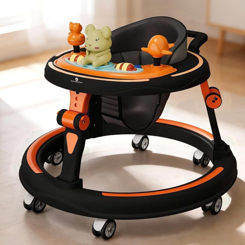 StarAndDaisy Musical Activity Walker(Orange, Black)