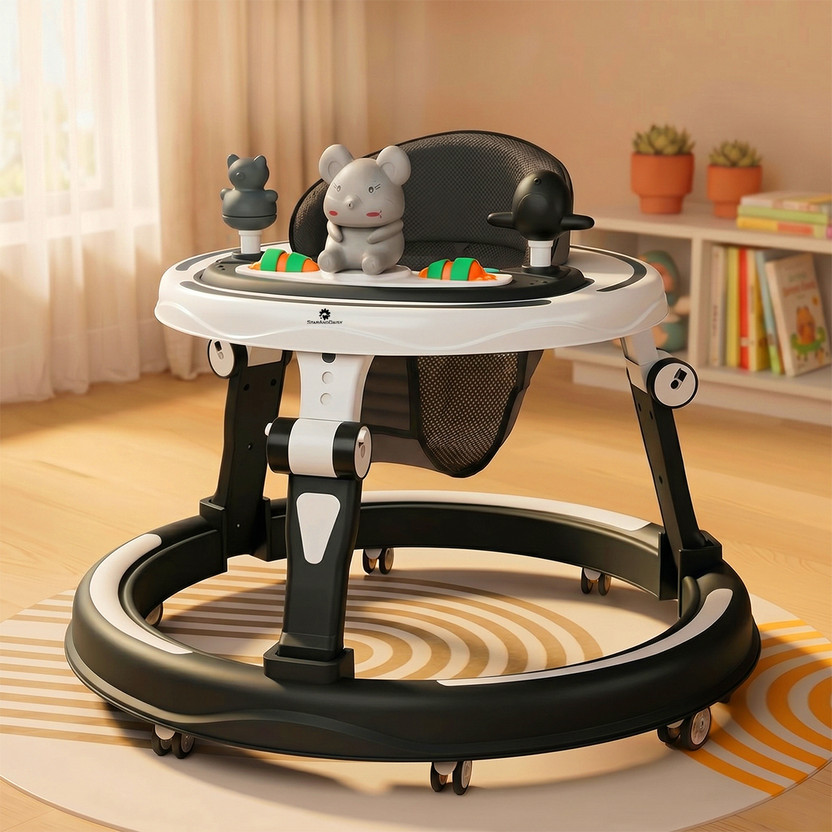 StarAndDaisy Musical Activity Walker(Black, White)
