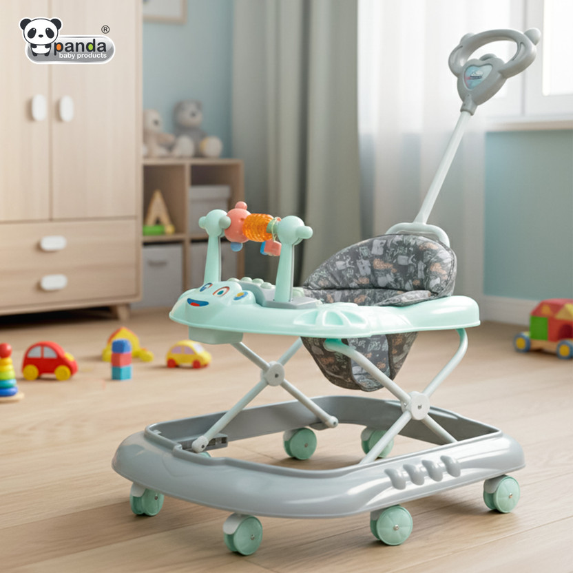 PANDA BABY PRODUCTS Musical Activity Walker With Parent Rod(Green)