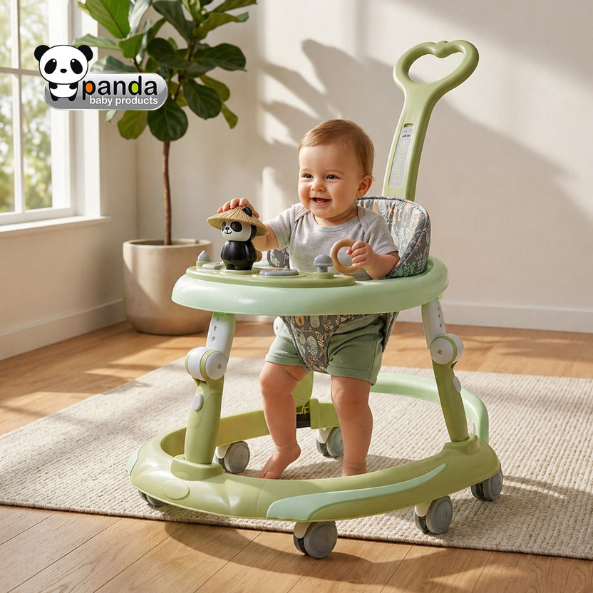 PANDA BABY PRODUCTS Musical Activity Walker With Parent Rod(Green)