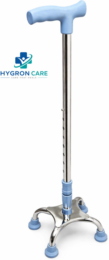 HYGRON SURGICALS LARGE BASE 4-Leg Walking Stick
