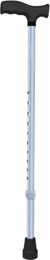 GROWDEALS SURGICAL 1 Leg Chrome Height Adjustable Men/Women/Old People Walking Stick Walking Stick