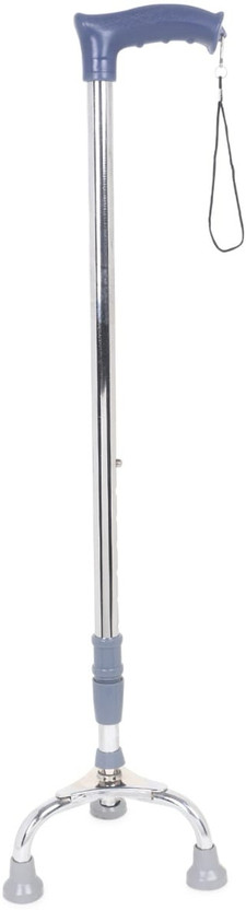 KENKO mobility Grey chrome tripod/3leg height adjustable walking stick ,universal Walking Stick