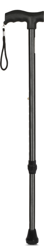 IWALK For Men, Women & Old People I Height Adjustable Black Walking Stick