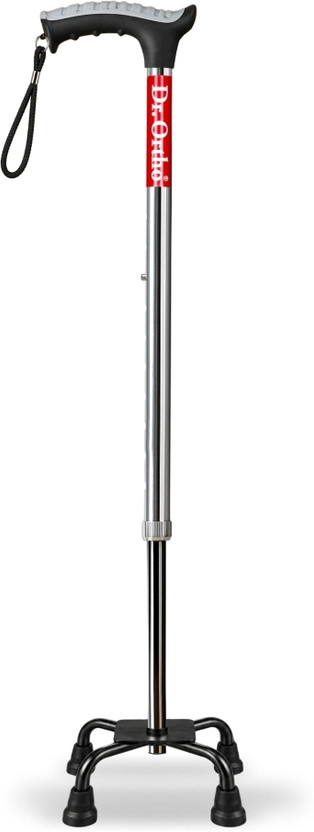 Dr. Ortho Quadripod Adjustable Aluminium Walking Stick