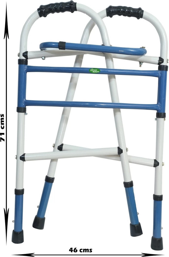 wecare SURGICAL HEIGHT ADJUSTABLE FOLDABLE PATIENTS AND ADULTS WALKING WALKER Walking Stick