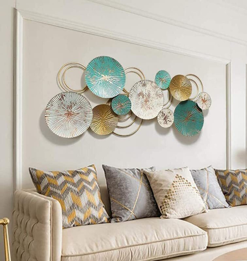 Z N Creation Metal Wall Art for Living Room Decorative Wall Hanging for Home Decor(Multicolor)