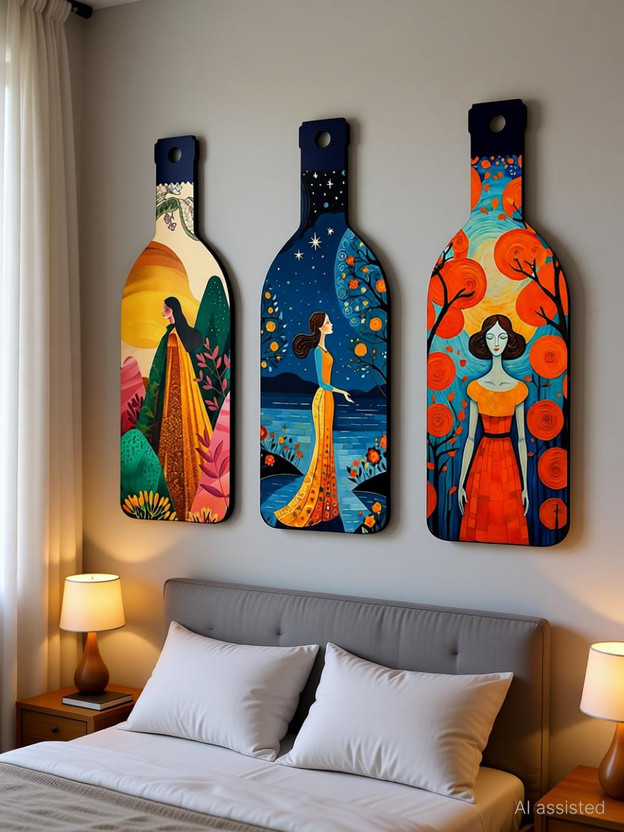 Suveharts Suveharts Wall Hanging Decorative Items | Kitchen Decoration Items | Room Decoration-BT-2(20 cm X 9 cm, Multicolor) - Flipkart Deal