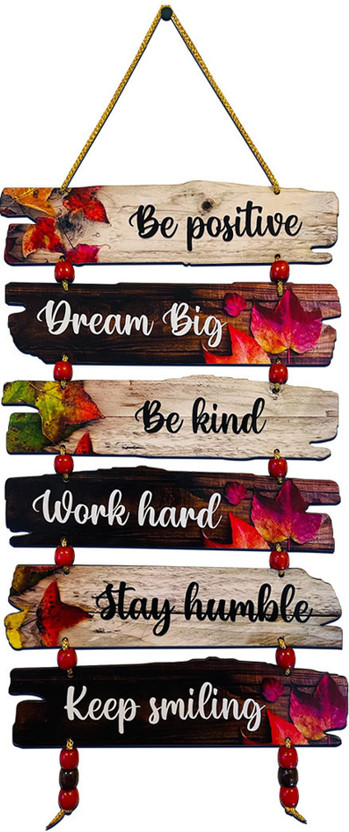 Anee The World Home Quotes Decorative Wall Art Wooden Wall Hanger For Living Room | Bedroom(Multicolor)