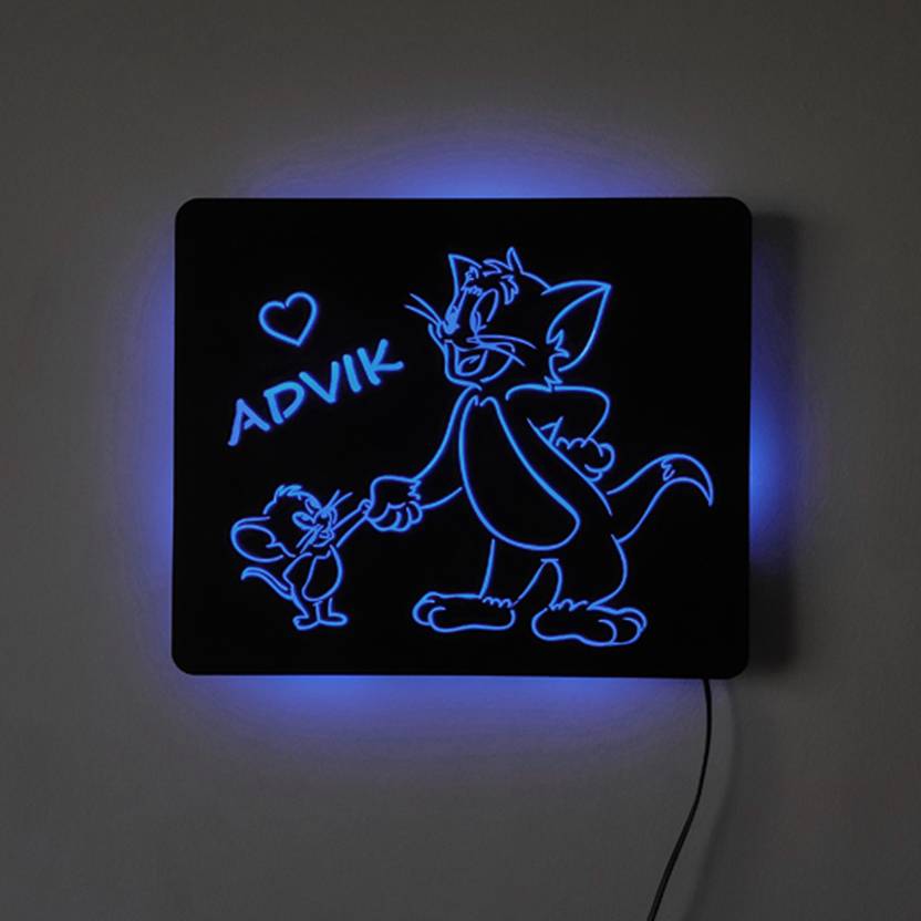 Trigica Tom and Jerry Wall Hanging Light Lamp For Kids Room Ice Blue