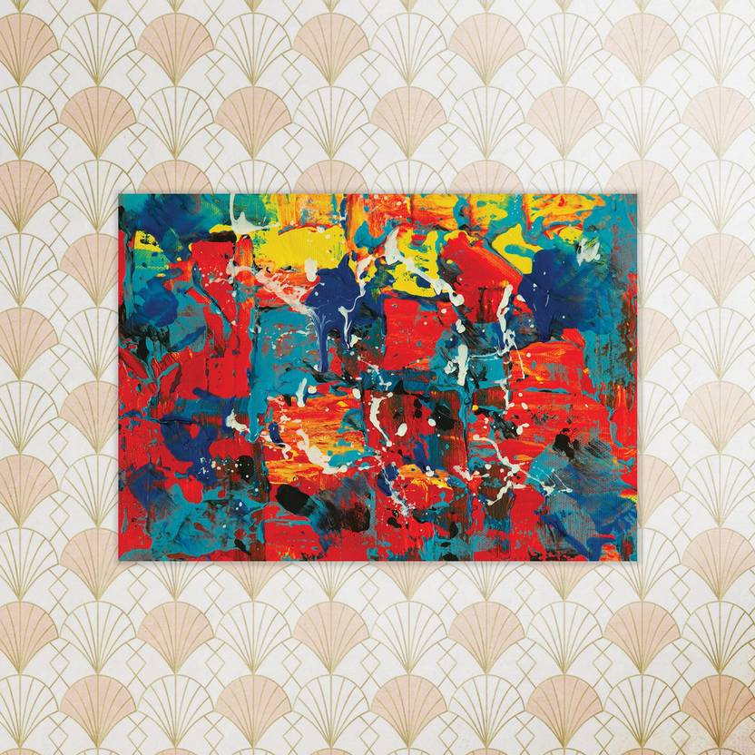 DWELLSINDIA Different Colors Vinyl Poster for Home & Office Price in