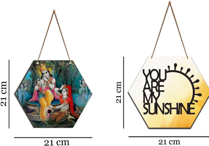 MDF Plaque Wooden Wall Hanging for Home Decorative items Price in India