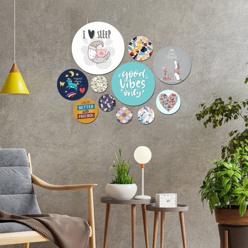 Flipkart SmartBuy Wooden Wall Hanging MDF Posters For HomeOfficeGift