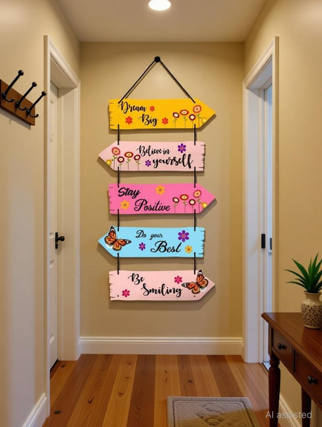 DECORDYNAMIC Motivational Quote Wall Art, 16L x10W In, Wall Hanging for Hall, Living Room(16 inch X 10 inch, Multicolor)