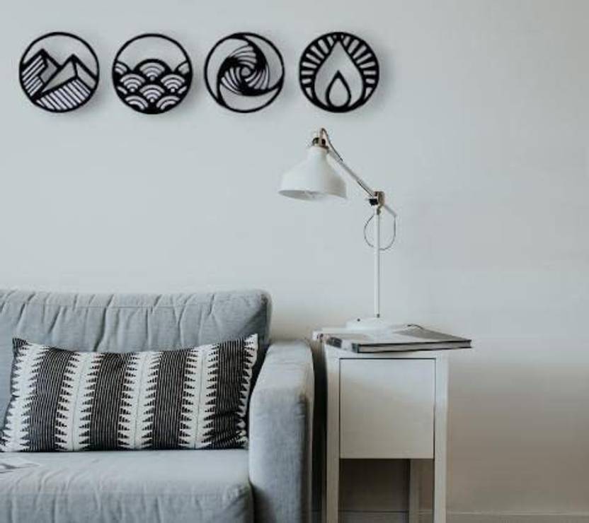 Laser Homegoods Four Elements of Earth Laser Metal Wall Art, Metal Wall