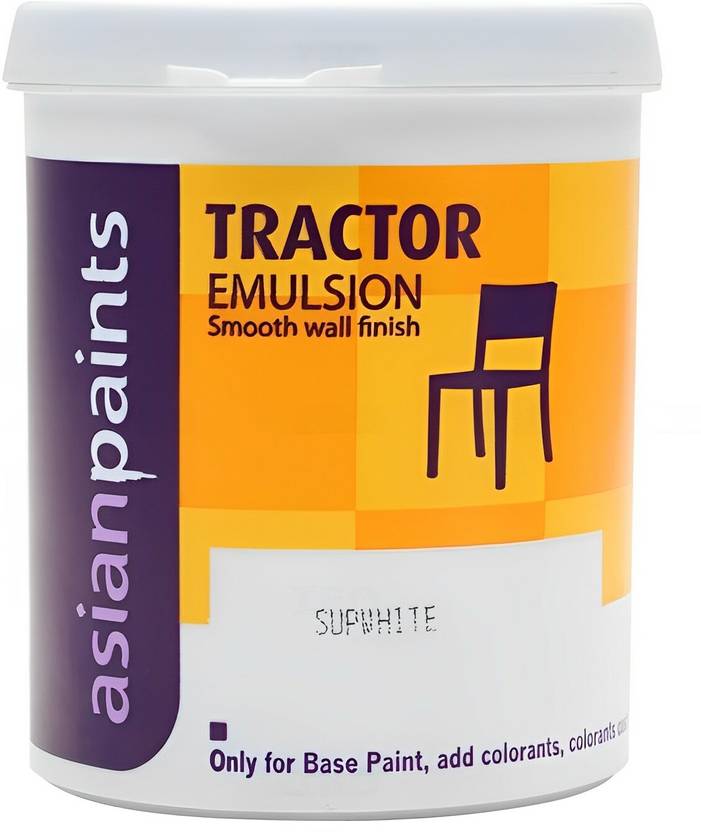 Asian Paints Tractor Emulsion Smooth wall finish White Emulsion Wall