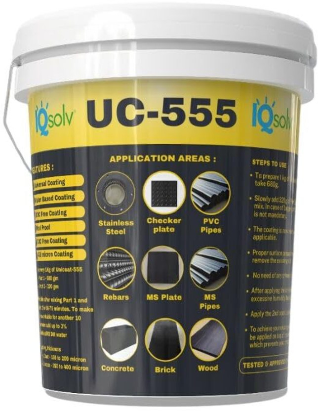 IQsolv UC-555 Red Rustproofing Chemicals Red Functional Wall Paint(1 kg)