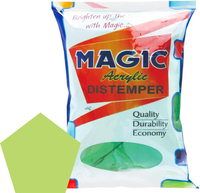 Magic Paints Acrylic Distemper Smooth Matte Finish Applied on Interior Cement Plaster ,Ceilings, Asbestos Sheets, Concrete as a Top Coat Finish LIRIL Distemper Wall Paint(1 L)