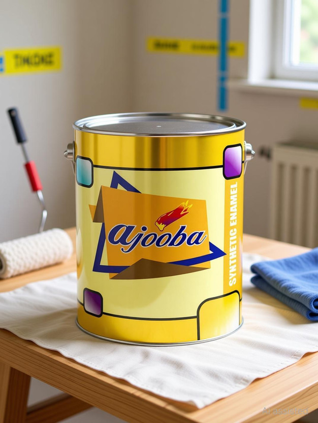 Magic Paints Ajooba Synthetic Enamel Paint Fast Drying, Interior/Exterior Metal&Wood Surfaces PO RED Enamel Wall Paint(200 ml)