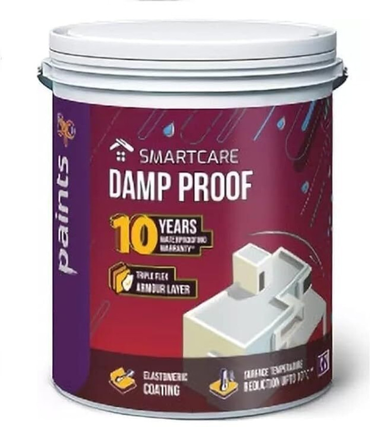 Asian Paints SmartCare Damp Proof White Emulsion Wall Paint(10 L)
