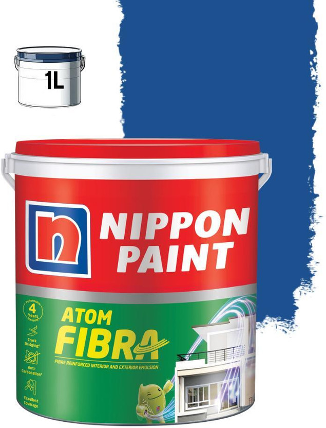 Nippon Paint Atom Fibra PORCELAIN BLUE Emulsion Wall Paint(1 L)