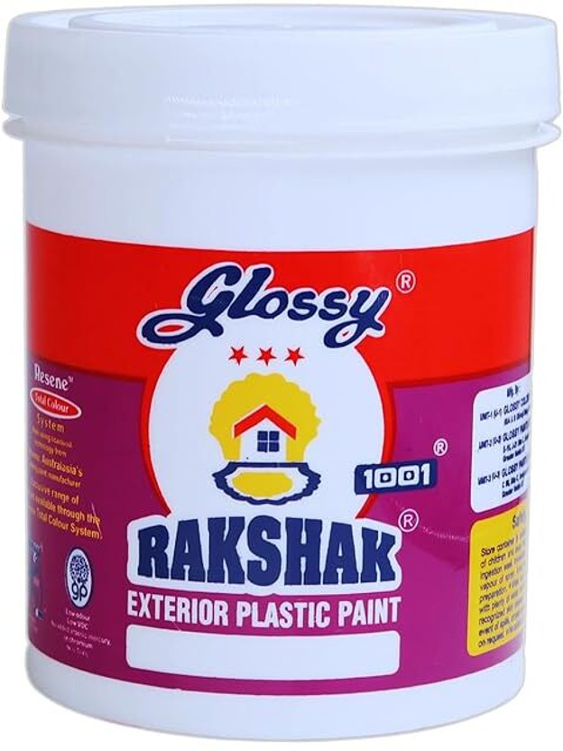 1001 Rakshak Ultimate Exterior Emulsion | Weatherproof Outdoor Wall Paint Orange Vision Emulsion Wall Paint(1 L)