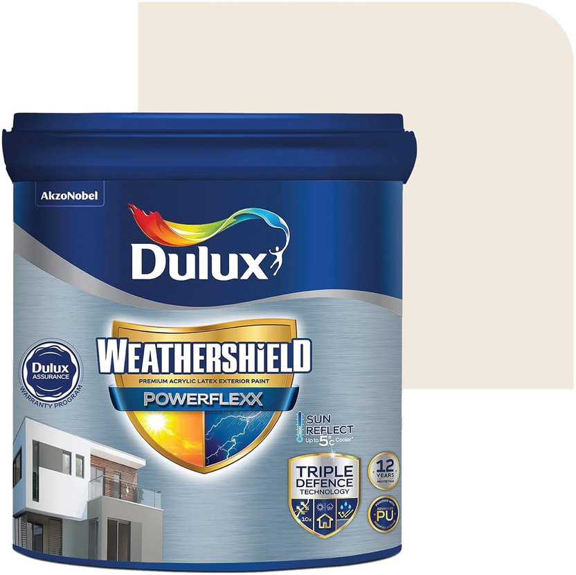 Dulux Weathershield Powerflexx Exterior Emulsion Paint ALMOND WISP Emulsion Wall Paint(20 L)