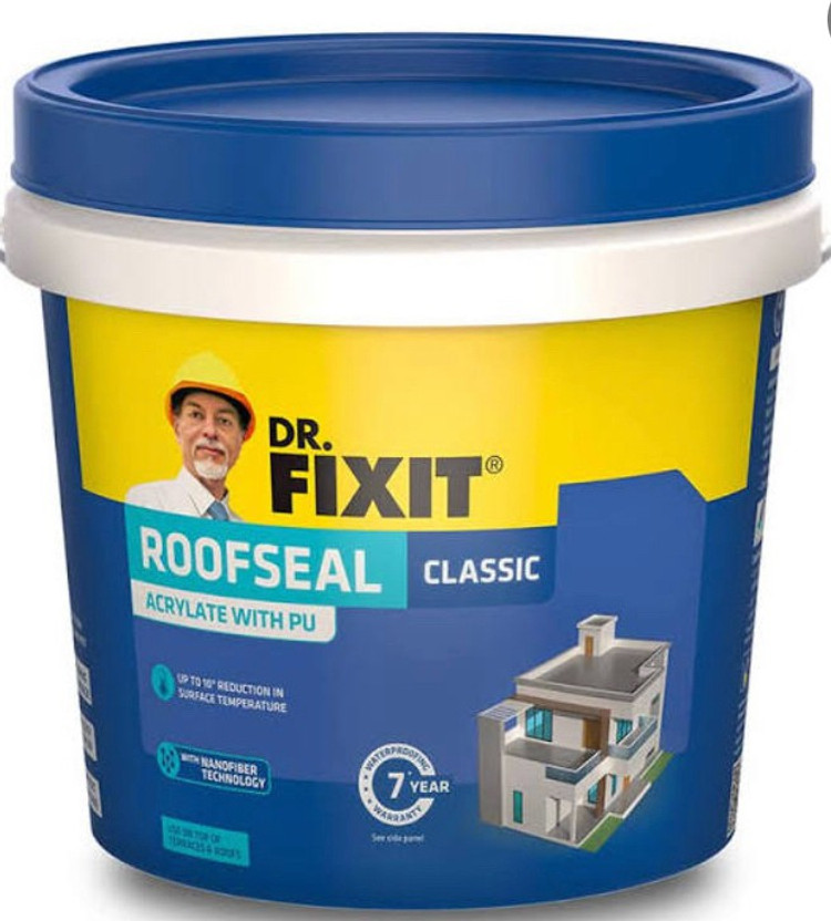 DR FIXIT Roofseal Classic 10 ltr White Emulsion Wall Paint(10 L)